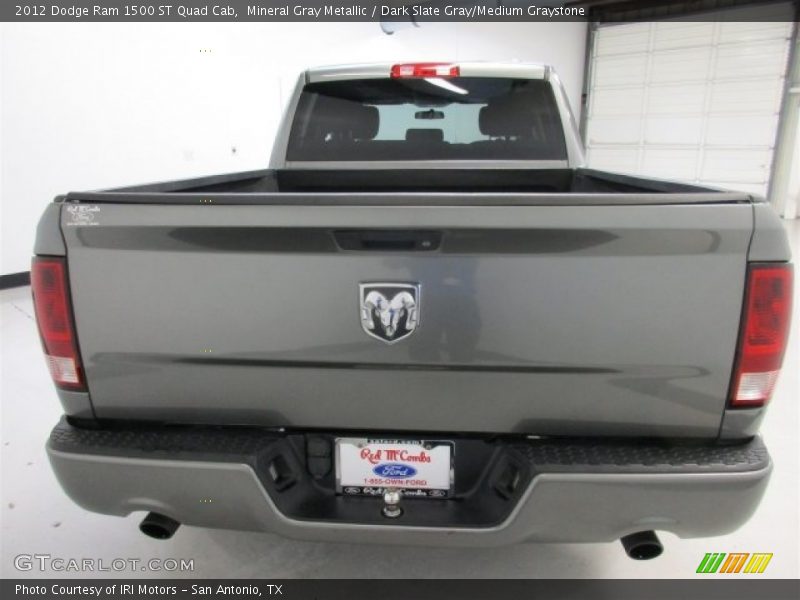 Mineral Gray Metallic / Dark Slate Gray/Medium Graystone 2012 Dodge Ram 1500 ST Quad Cab