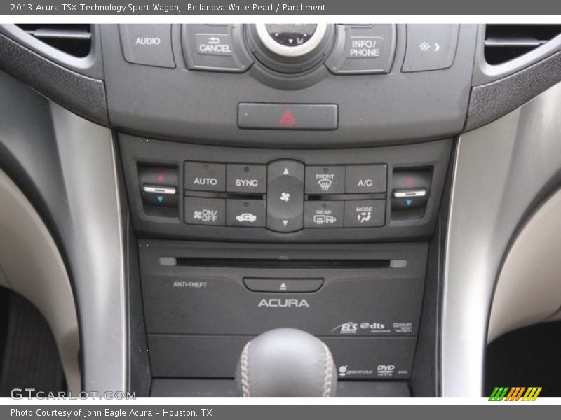 Controls of 2013 TSX Technology Sport Wagon