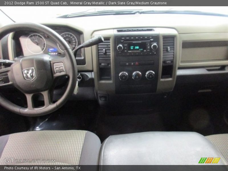 Mineral Gray Metallic / Dark Slate Gray/Medium Graystone 2012 Dodge Ram 1500 ST Quad Cab