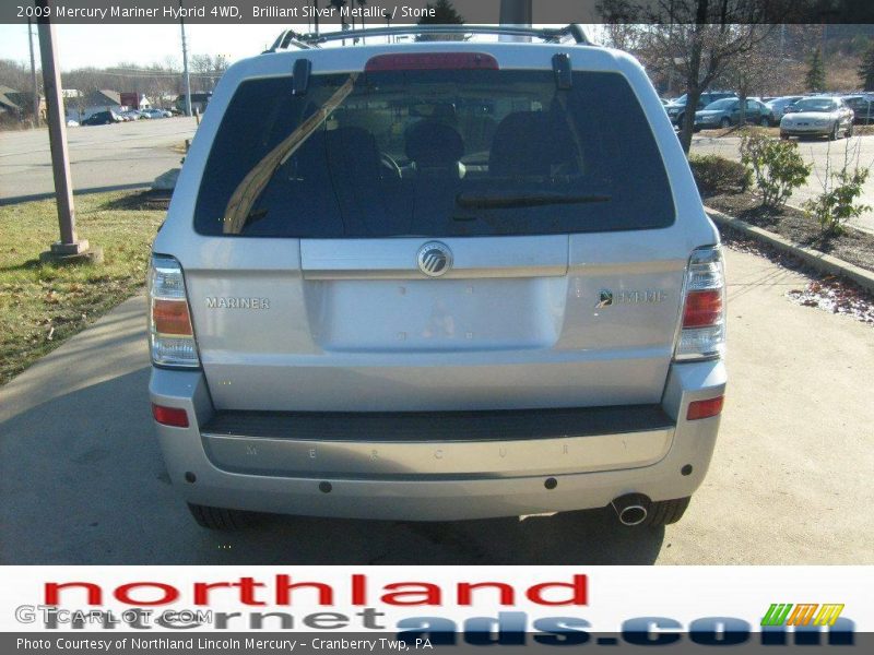 Brilliant Silver Metallic / Stone 2009 Mercury Mariner Hybrid 4WD