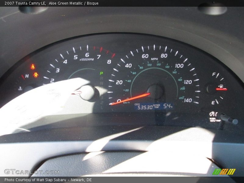 Aloe Green Metallic / Bisque 2007 Toyota Camry LE