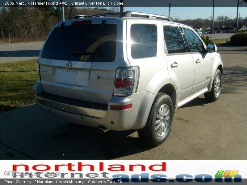 Brilliant Silver Metallic / Stone 2009 Mercury Mariner Hybrid 4WD