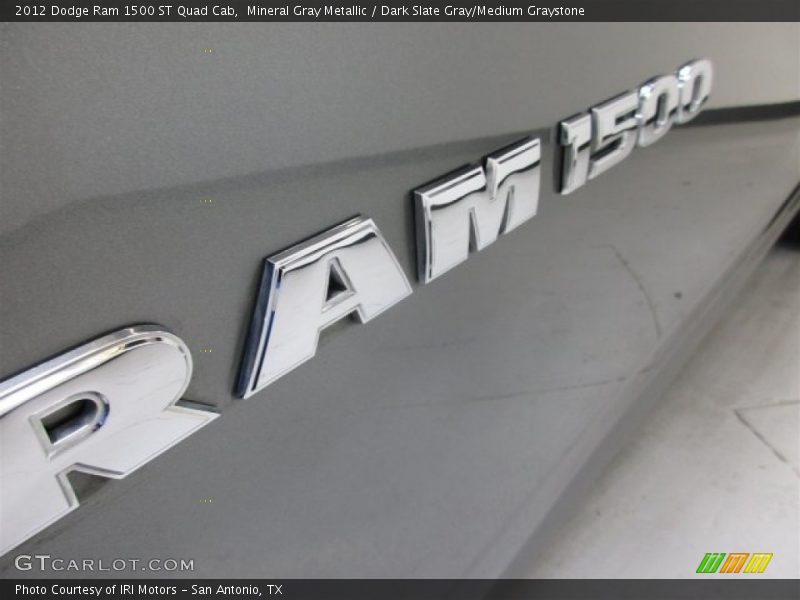 Mineral Gray Metallic / Dark Slate Gray/Medium Graystone 2012 Dodge Ram 1500 ST Quad Cab