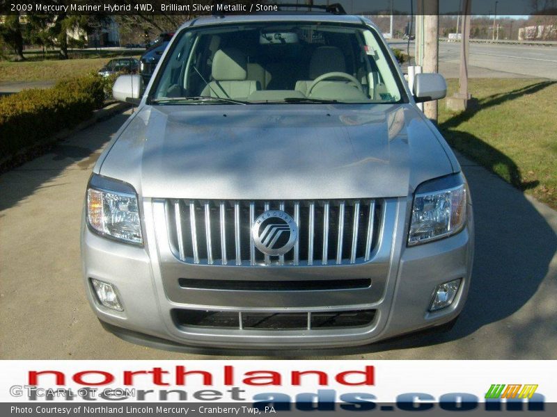 Brilliant Silver Metallic / Stone 2009 Mercury Mariner Hybrid 4WD