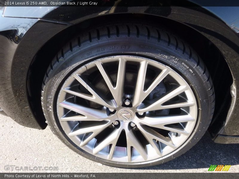 Obsidian Black / Light Gray 2014 Lexus IS 250 AWD