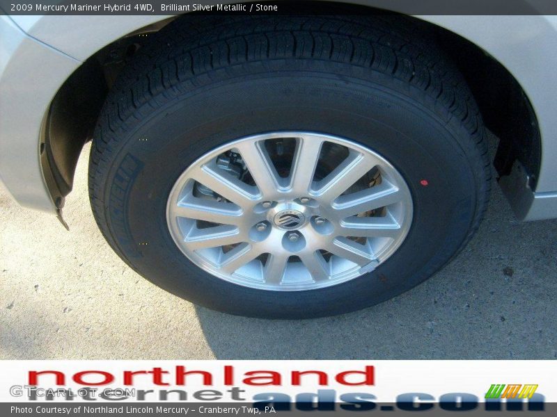 Brilliant Silver Metallic / Stone 2009 Mercury Mariner Hybrid 4WD