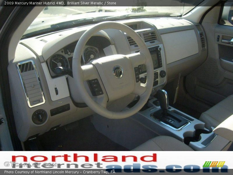 Brilliant Silver Metallic / Stone 2009 Mercury Mariner Hybrid 4WD