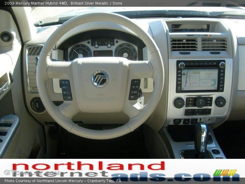 Brilliant Silver Metallic / Stone 2009 Mercury Mariner Hybrid 4WD