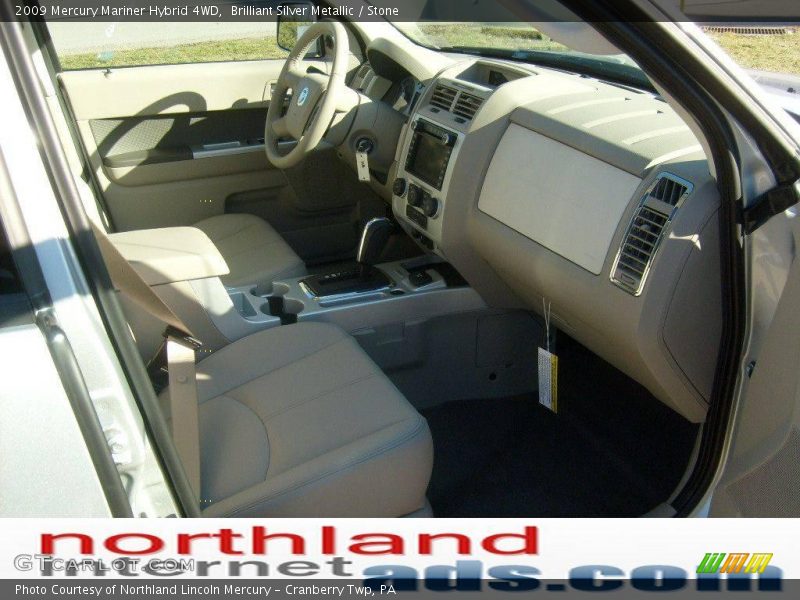 Brilliant Silver Metallic / Stone 2009 Mercury Mariner Hybrid 4WD