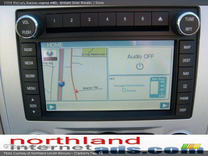Brilliant Silver Metallic / Stone 2009 Mercury Mariner Hybrid 4WD
