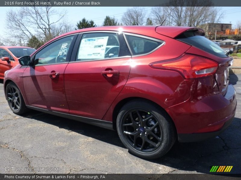 Ruby Red / Charcoal Black 2016 Ford Focus SE Hatch