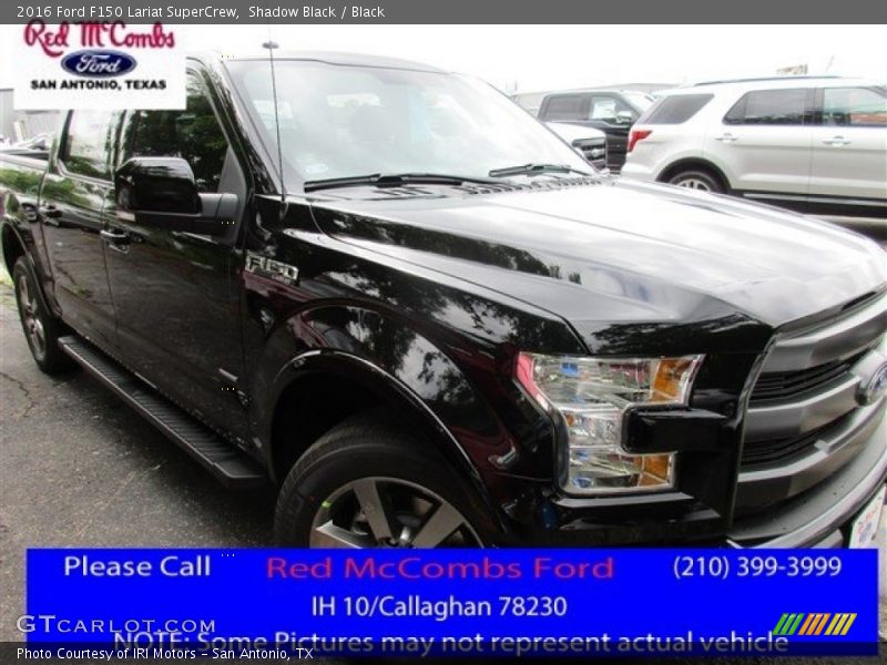Shadow Black / Black 2016 Ford F150 Lariat SuperCrew