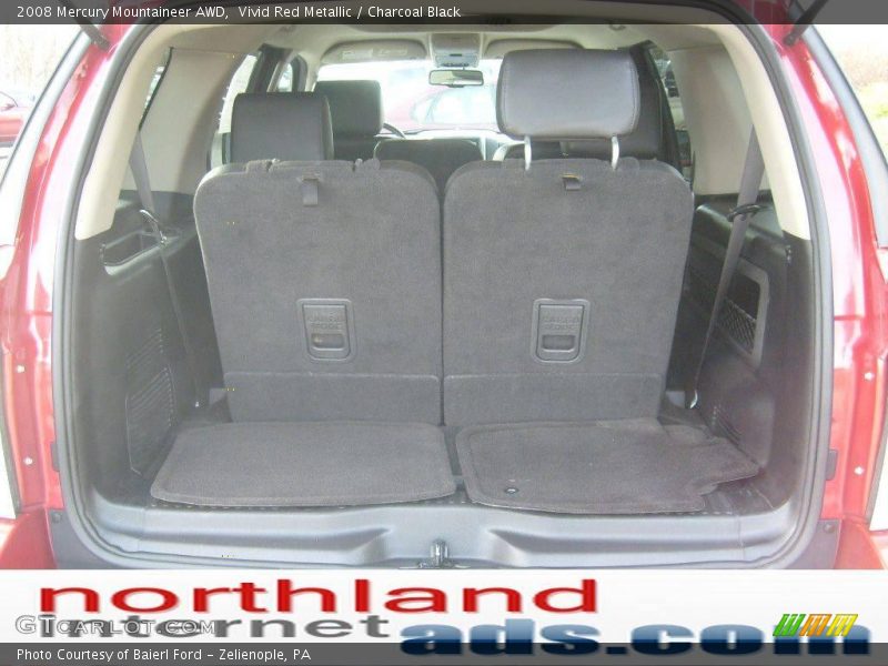 Vivid Red Metallic / Charcoal Black 2008 Mercury Mountaineer AWD