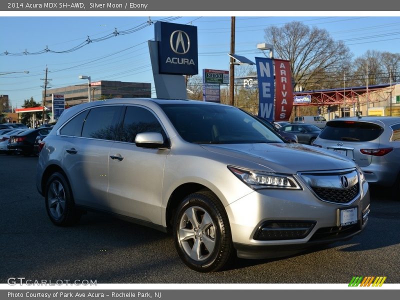 Silver Moon / Ebony 2014 Acura MDX SH-AWD