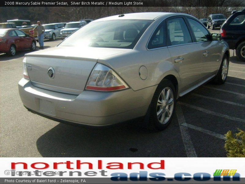 Silver Birch Metallic / Medium Light Stone 2008 Mercury Sable Premier Sedan
