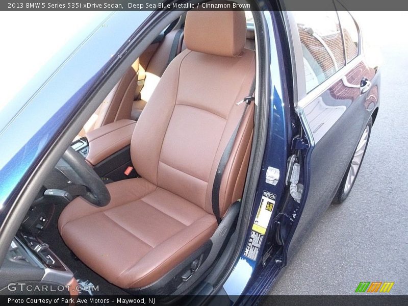 Deep Sea Blue Metallic / Cinnamon Brown 2013 BMW 5 Series 535i xDrive Sedan
