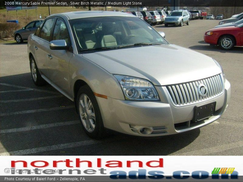 Silver Birch Metallic / Medium Light Stone 2008 Mercury Sable Premier Sedan
