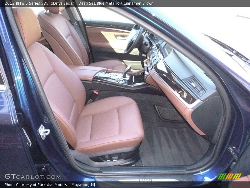 Deep Sea Blue Metallic / Cinnamon Brown 2013 BMW 5 Series 535i xDrive Sedan