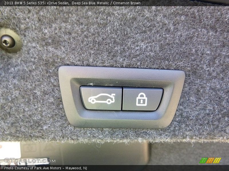Deep Sea Blue Metallic / Cinnamon Brown 2013 BMW 5 Series 535i xDrive Sedan