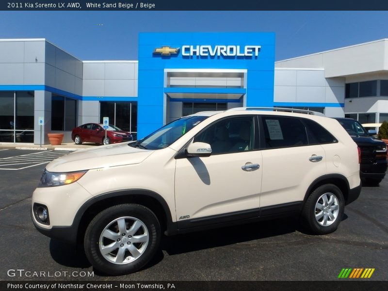 White Sand Beige / Beige 2011 Kia Sorento LX AWD