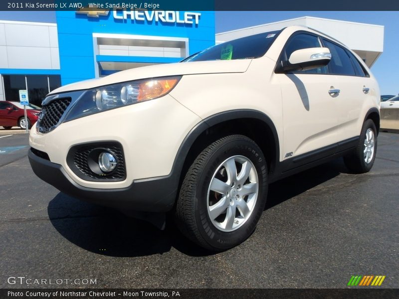 White Sand Beige / Beige 2011 Kia Sorento LX AWD