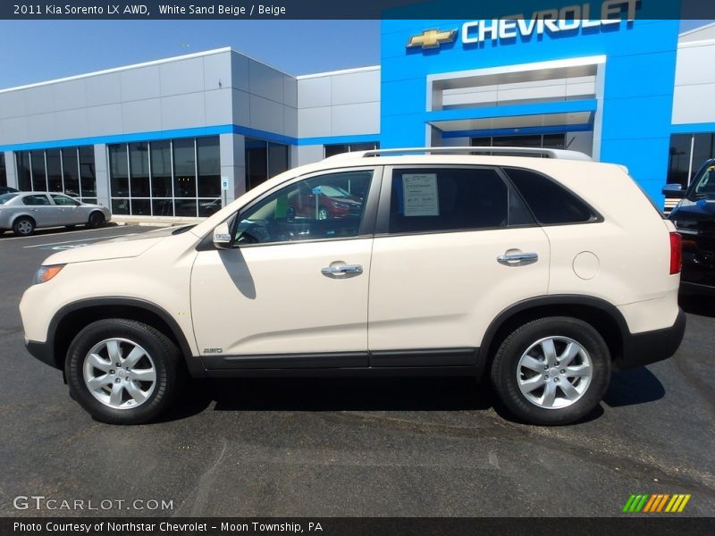White Sand Beige / Beige 2011 Kia Sorento LX AWD