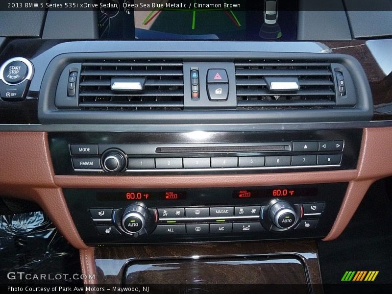 Deep Sea Blue Metallic / Cinnamon Brown 2013 BMW 5 Series 535i xDrive Sedan