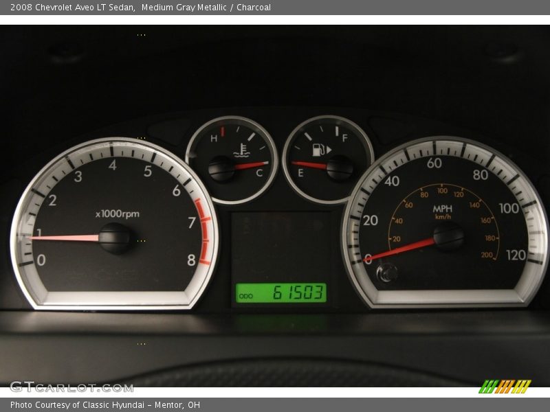 Medium Gray Metallic / Charcoal 2008 Chevrolet Aveo LT Sedan