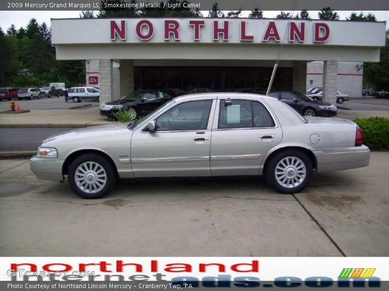 Smokestone Metallic / Light Camel 2009 Mercury Grand Marquis LS