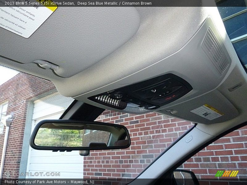 Deep Sea Blue Metallic / Cinnamon Brown 2013 BMW 5 Series 535i xDrive Sedan
