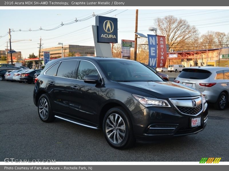 Graphite Luster Metallic / Ebony 2016 Acura MDX SH-AWD Technology