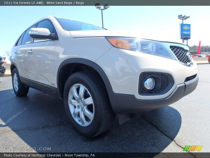 White Sand Beige / Beige 2011 Kia Sorento LX AWD