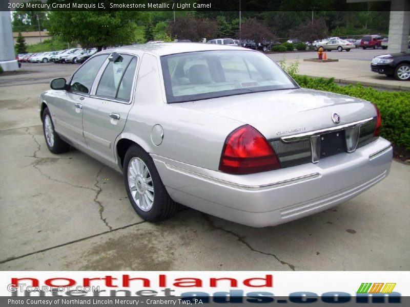 Smokestone Metallic / Light Camel 2009 Mercury Grand Marquis LS