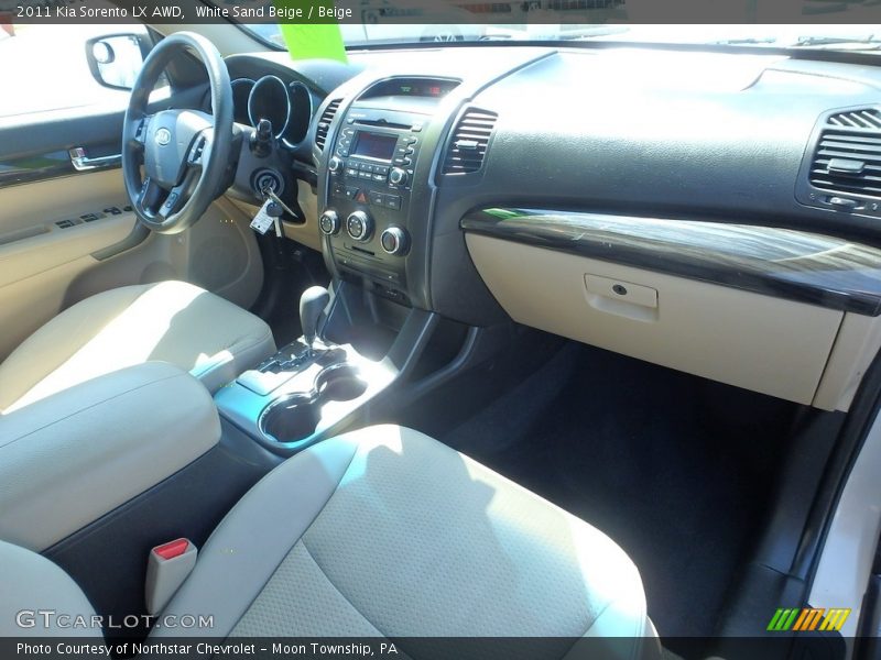 White Sand Beige / Beige 2011 Kia Sorento LX AWD