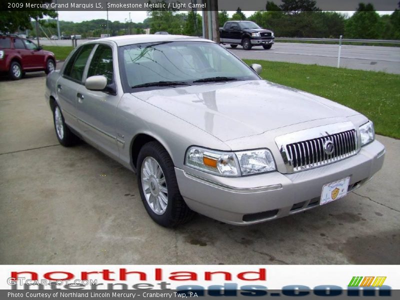 Smokestone Metallic / Light Camel 2009 Mercury Grand Marquis LS