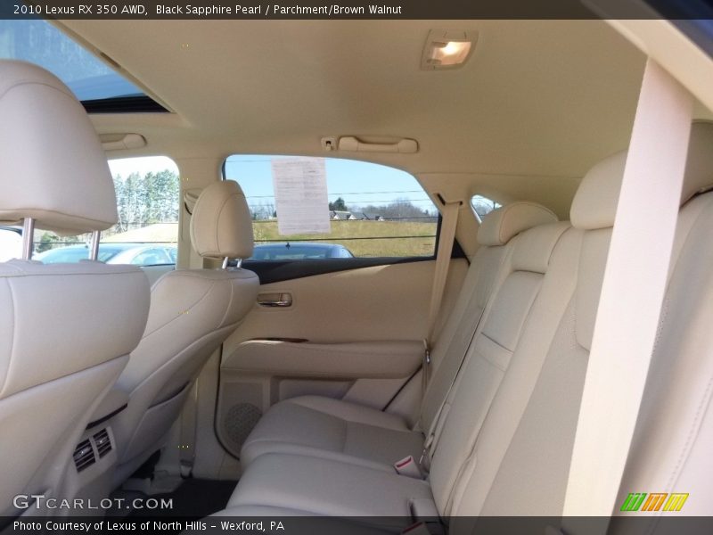 Black Sapphire Pearl / Parchment/Brown Walnut 2010 Lexus RX 350 AWD