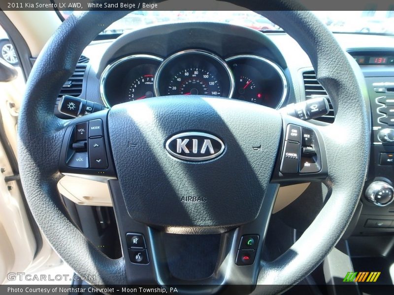 White Sand Beige / Beige 2011 Kia Sorento LX AWD