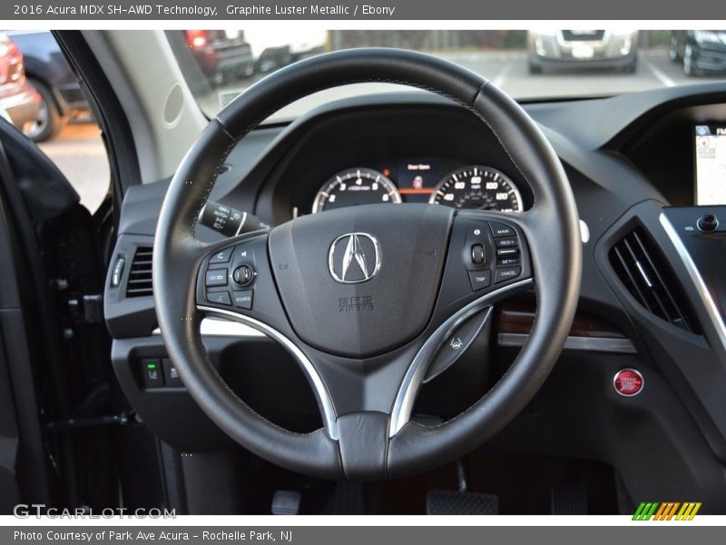 Graphite Luster Metallic / Ebony 2016 Acura MDX SH-AWD Technology