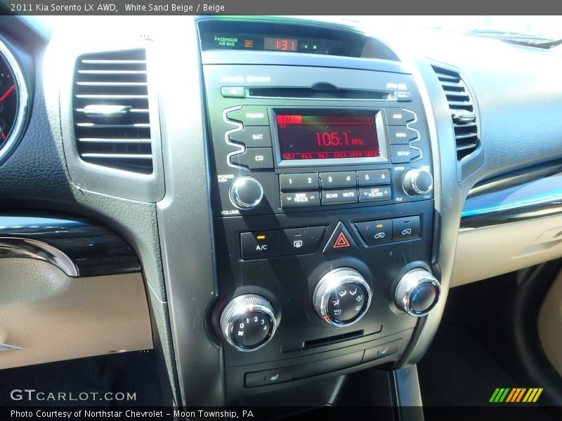 White Sand Beige / Beige 2011 Kia Sorento LX AWD