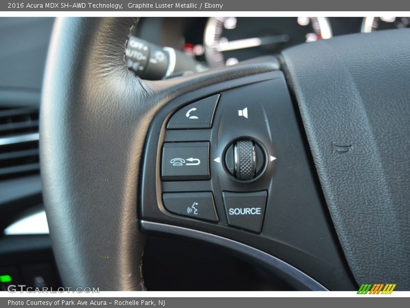 Graphite Luster Metallic / Ebony 2016 Acura MDX SH-AWD Technology