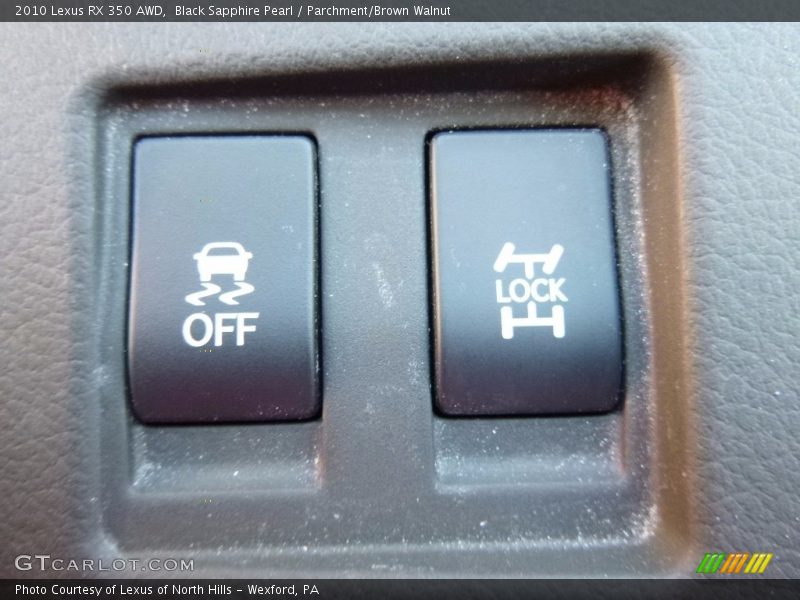 Black Sapphire Pearl / Parchment/Brown Walnut 2010 Lexus RX 350 AWD