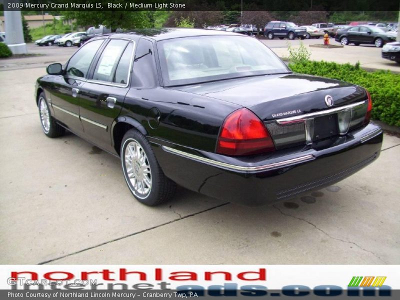 Black / Medium Light Stone 2009 Mercury Grand Marquis LS