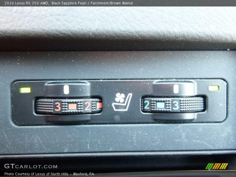 Black Sapphire Pearl / Parchment/Brown Walnut 2010 Lexus RX 350 AWD
