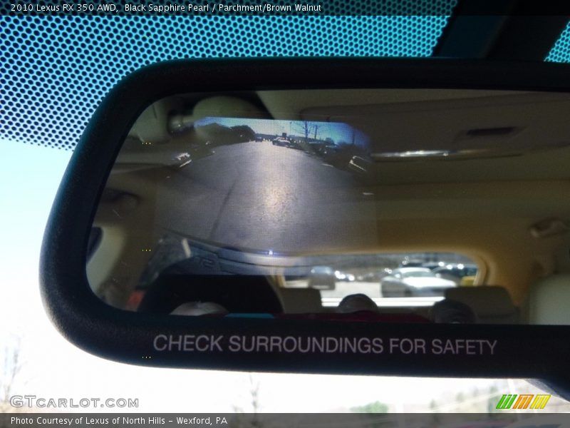 Black Sapphire Pearl / Parchment/Brown Walnut 2010 Lexus RX 350 AWD