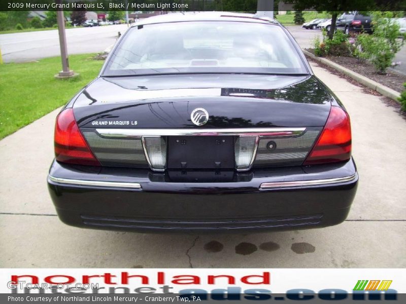 Black / Medium Light Stone 2009 Mercury Grand Marquis LS