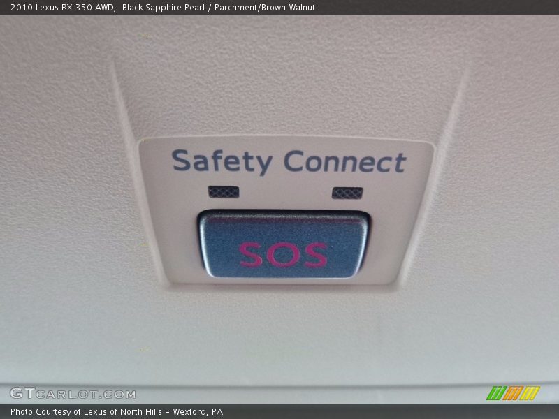 Black Sapphire Pearl / Parchment/Brown Walnut 2010 Lexus RX 350 AWD