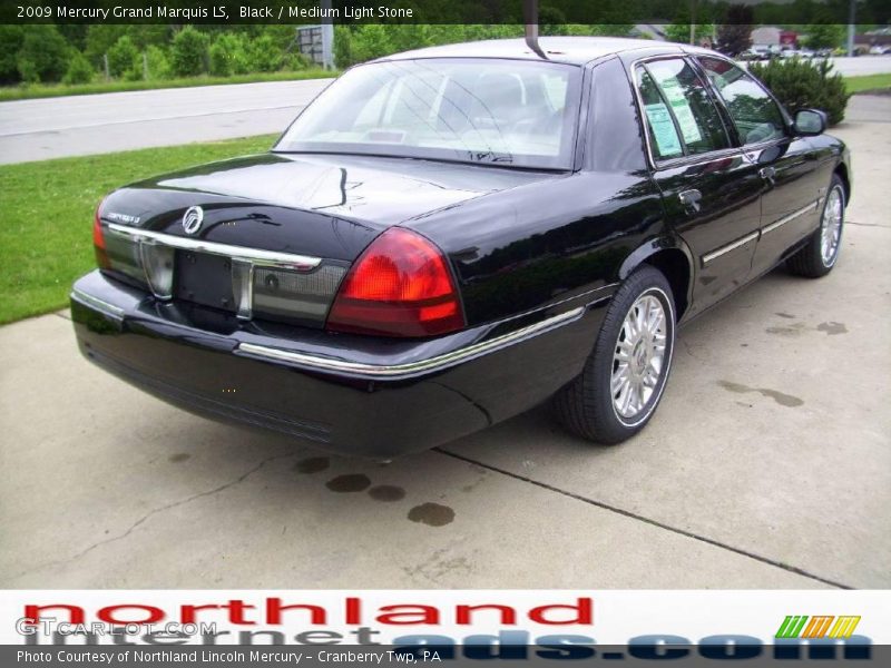 Black / Medium Light Stone 2009 Mercury Grand Marquis LS
