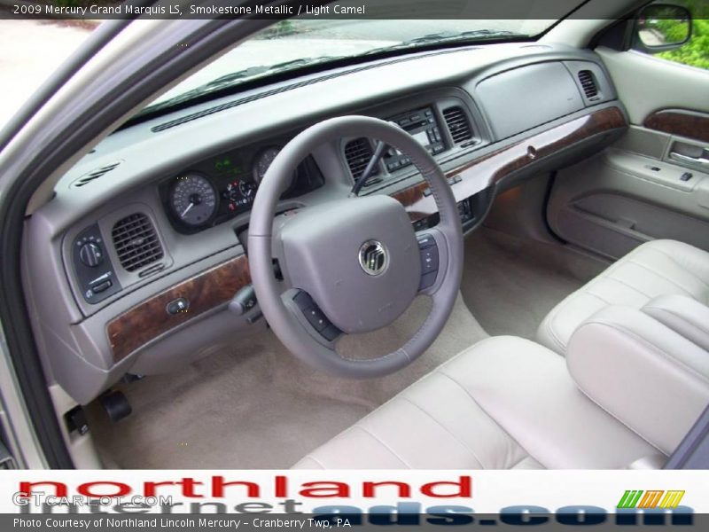 Smokestone Metallic / Light Camel 2009 Mercury Grand Marquis LS