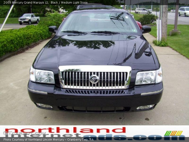 Black / Medium Light Stone 2009 Mercury Grand Marquis LS