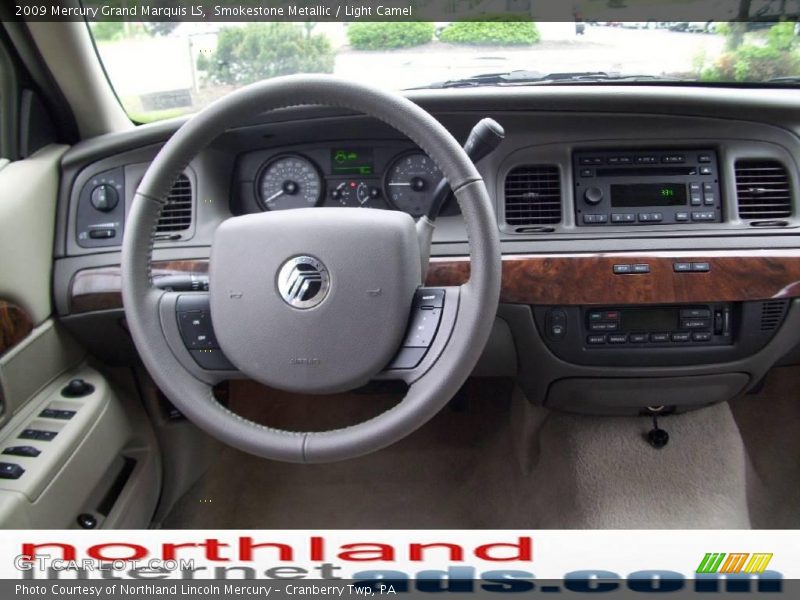 Smokestone Metallic / Light Camel 2009 Mercury Grand Marquis LS